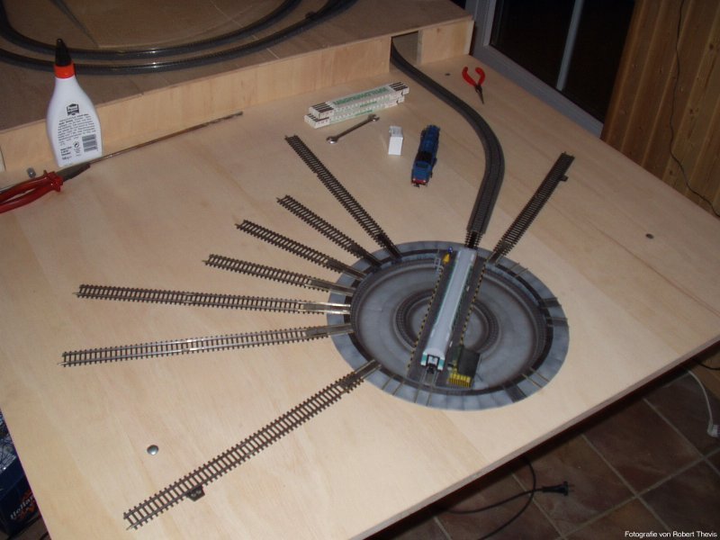 Neue Anlage. Bahnbetriebswerk